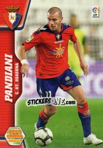 Sticker Pandiani - Liga BBVA 2010-2011. Megacracks - Panini