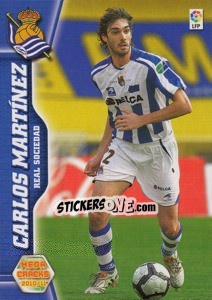 Sticker Carlos Martinez - Liga BBVA 2010-2011. Megacracks n. 255 - Panini