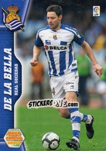 Sticker De la Bella - Liga BBVA 2010-2011. Megacracks n. 257 - Panini