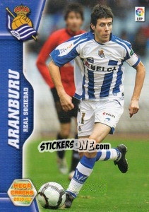 Sticker Aranburu - Liga BBVA 2010-2011. Megacracks - Panini