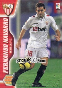 Figurina Fernando Navarro - Liga BBVA 2010-2011. Megacracks - Panini