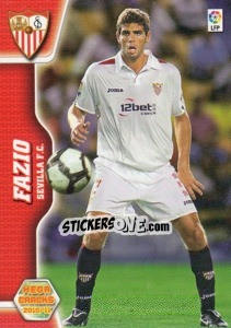 Sticker Fazio - Liga BBVA 2010-2011. Megacracks - Panini