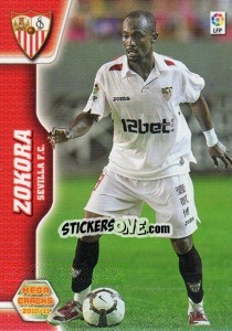 Sticker Zokora - Liga BBVA 2010-2011. Megacracks n. 279 - Panini