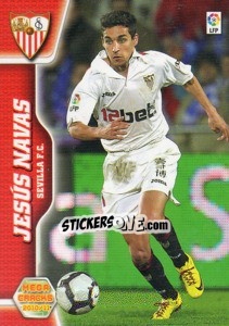 Sticker Jesús Navas - Liga BBVA 2010-2011. Megacracks n. 283 - Panini