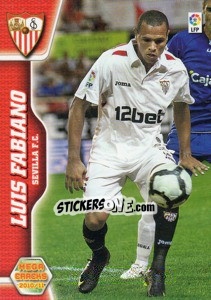 Sticker Luis Fabiano - Liga BBVA 2010-2011. Megacracks - Panini