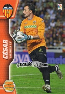 Figurina Cesar Sanchez - Liga BBVA 2010-2011. Megacracks - Panini