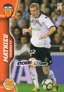 Sticker Jérémy Mathieu - Liga BBVA 2010-2011. Megacracks - Panini