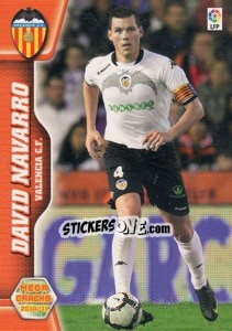 Sticker David Navarro - Liga BBVA 2010-2011. Megacracks n. 312 - Panini