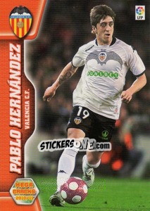 Sticker Pablo Hernandez - Liga BBVA 2010-2011. Megacracks n. 318 - Panini