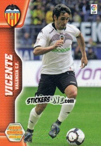 Cromo Vicente - Liga BBVA 2010-2011. Megacracks - Panini