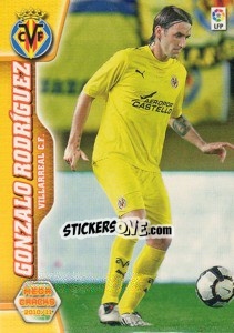 Sticker Gonzalo Rodriguez - Liga BBVA 2010-2011. Megacracks n. 331 - Panini