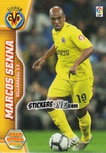 Sticker Marcos Senna - Liga BBVA 2010-2011. Megacracks - Panini