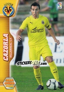 Sticker Cazorla - Liga BBVA 2010-2011. Megacracks n. 339 - Panini