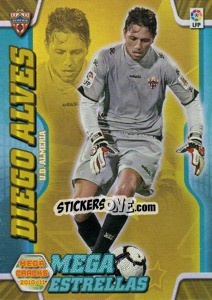 Sticker Diego Alves - Liga BBVA 2010-2011. Megacracks n. 362 - Panini