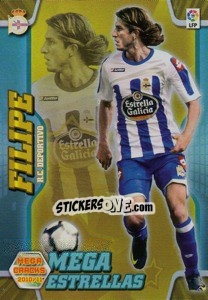 Sticker Filipe Luis - Liga BBVA 2010-2011. Megacracks n. 372 - Panini