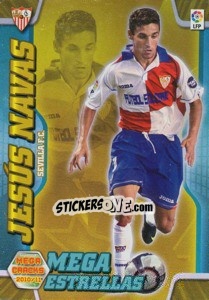 Sticker Jesús Navas - Liga BBVA 2010-2011. Megacracks - Panini
