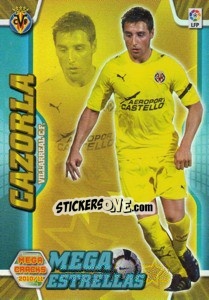 Sticker Cazorla - Liga BBVA 2010-2011. Megacracks n. 384 - Panini