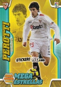 Sticker Perotti - Liga BBVA 2010-2011. Megacracks n. 385 - Panini