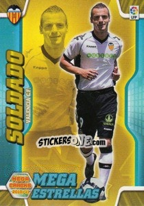 Sticker Soldado - Liga BBVA 2010-2011. Megacracks n. 386 - Panini