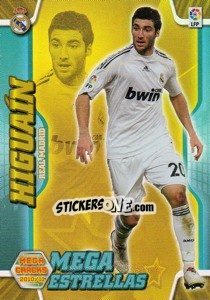 Figurina Higuain - Liga BBVA 2010-2011. Megacracks - Panini