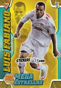 Sticker Luis Fabiano - Liga BBVA 2010-2011. Megacracks - Panini