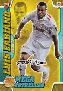 Sticker Luis Fabiano - Liga BBVA 2010-2011. Megacracks n. 394 - Panini
