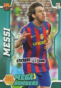 Cromo Messi - Liga BBVA 2010-2011. Megacracks - Panini