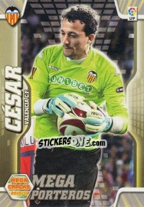 Figurina Cesar Sanchez - Liga BBVA 2010-2011. Megacracks - Panini