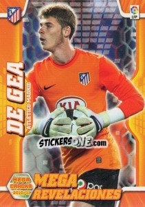 Sticker De Gea - Liga BBVA 2010-2011. Megacracks n. 404 - Panini