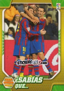 Figurina ¿;Sabias que? - Liga BBVA 2010-2011. Megacracks - Panini