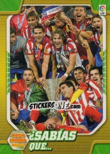 Sticker ¿;Sabias que? - Liga BBVA 2010-2011. Megacracks - Panini