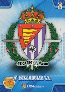 Cromo Escudo Real Valladolid - Liga BBVA 2010-2011. Megacracks - Panini