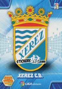 Sticker Escudo Xerez - Liga BBVA 2010-2011. Megacracks n. 417 - Panini