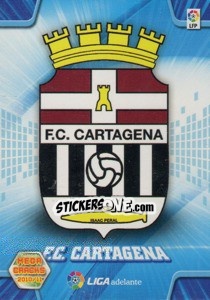 Figurina Escudo Cartagena - Liga BBVA 2010-2011. Megacracks - Panini