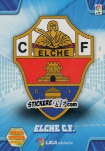 Sticker Escudo Elche C.F - Liga BBVA 2010-2011. Megacracks n. 420 - Panini