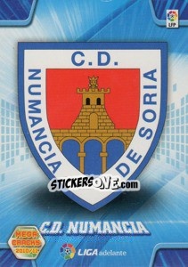 Sticker Escudo Numancia - Liga BBVA 2010-2011. Megacracks - Panini