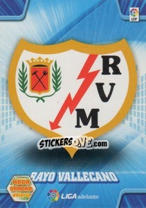 Sticker Escudo Rayo Vallecano - Liga BBVA 2010-2011. Megacracks n. 425 - Panini