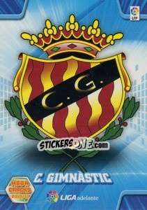 Sticker Escudo Gimnástic - Liga BBVA 2010-2011. Megacracks n. 432 - Panini