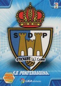 Sticker Escudo Ponferradina - Liga BBVA 2010-2011. Megacracks - Panini