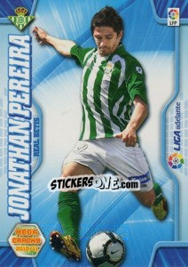 Sticker Jonathan Pereira - Liga BBVA 2010-2011. Megacracks n. 440 - Panini