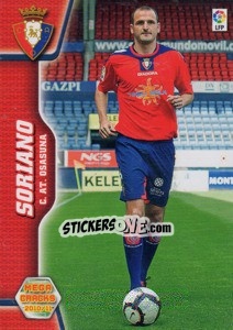 Sticker Soriano - Liga BBVA 2010-2011. Megacracks n. 452 - Panini