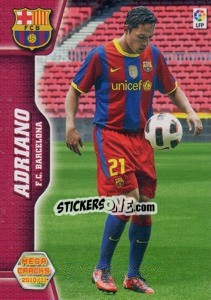 Sticker Adriano Correia - Liga BBVA 2010-2011. Megacracks n. 455 - Panini
