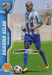 Sticker Sandro Silva - Liga BBVA 2010-2011. Megacracks n. 456 - Panini