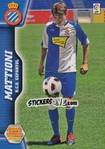 Sticker Mattioni - Liga BBVA 2010-2011. Megacracks n. 463 - Panini