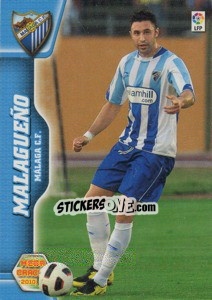 Sticker Malagueño - Liga BBVA 2010-2011. Megacracks - Panini