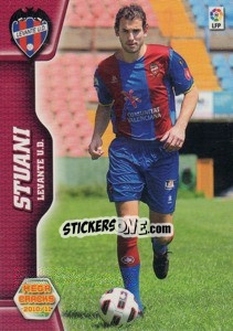Sticker Stuani - Liga BBVA 2010-2011. Megacracks n. 466 - Panini