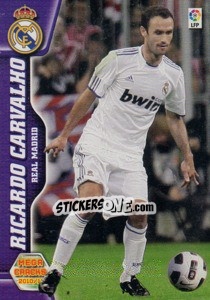 Cromo Ricardo Carvalho - Liga BBVA 2010-2011. Megacracks - Panini