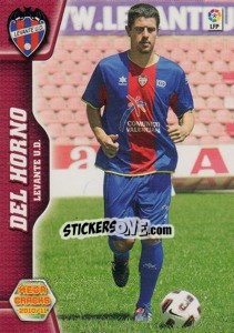 Figurina Del Horno - Liga BBVA 2010-2011. Megacracks n. 478 - Panini