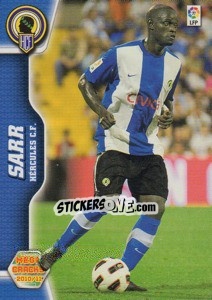 Cromo Sarr - Liga BBVA 2010-2011. Megacracks - Panini