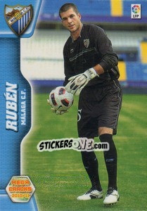 Cromo Rubén - Liga BBVA 2010-2011. Megacracks - Panini